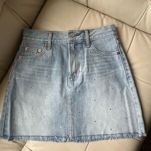 2 for $10 GAP Rhinestone Denim Mini Skirt